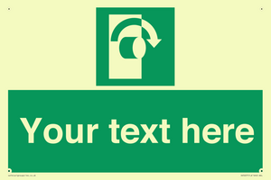 Custom Turn Clockwise Sign